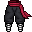 red wind pants